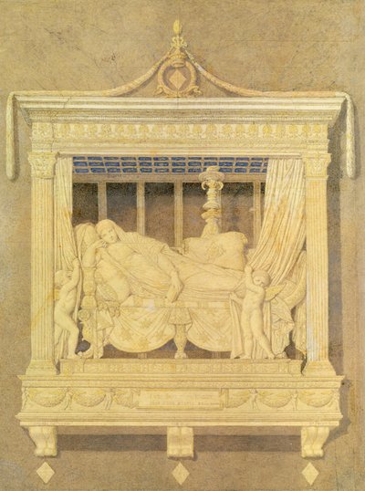 Draft for the Tomb of Lady Montague, 1860 by Jean Auguste Dominique Ingres